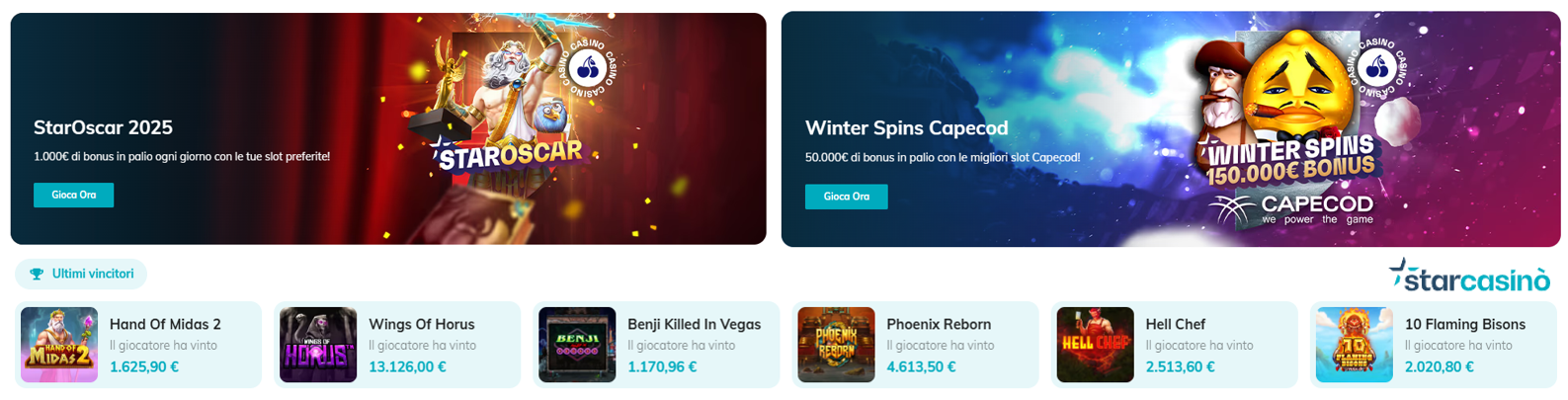 gioco slot online starcasinò